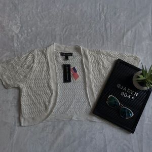 Jessica Howard Crochet Cropped Cardigan